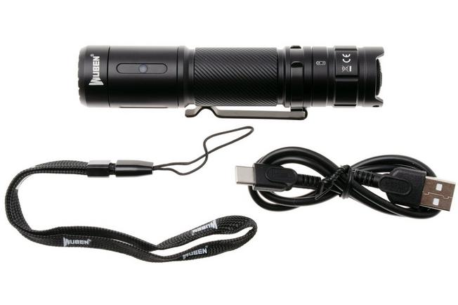 Afbeelding voor Wuben C3 Black, oplaadbare tactische EDC-zaklamp, 1200 lumen