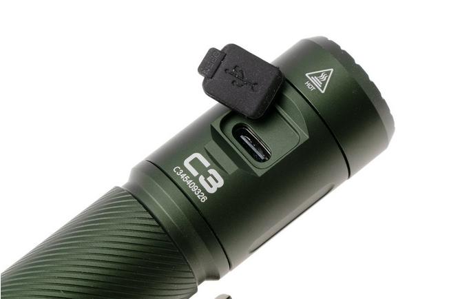 Afbeelding voor Wuben C3 Green, oplaadbare tactische EDC-zaklamp, 1200 lumen