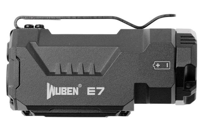 Afbeelding voor Wuben E7 Black 6500K, oplaadbare EDC-zaklamp, 1800 lumen