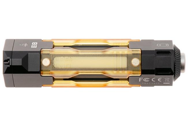 Afbeelding voor Wuben E8 Black, oplaadbare modulaire kampeer- en EDC-zaklamp met 365nm-UV-licht, 1300 lumen