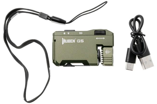 Afbeelding voor Wuben G5 Green, oplaadbare sleutelhanger EDC-zaklamp, 400 lumen
