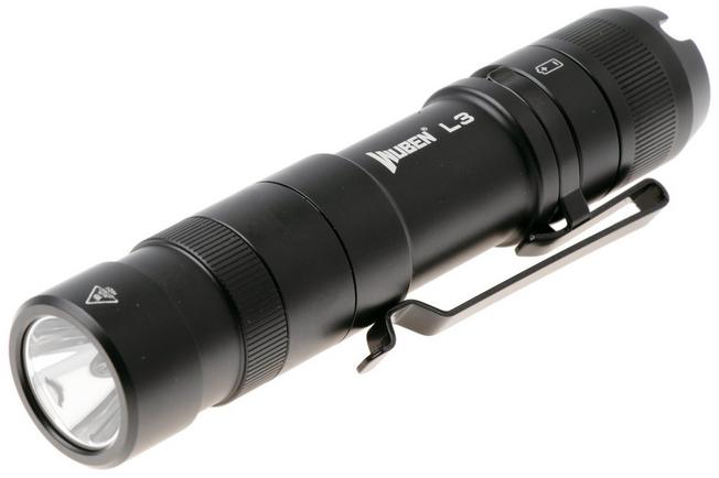 Afbeelding voor Wuben L3 Black, oplaadbare tactische EDC-zaklamp en powerbank, 3000 lumen