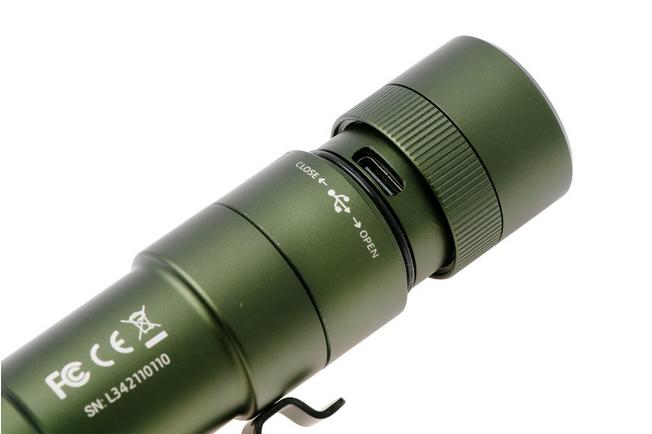 Afbeelding voor Wuben L3 Green, oplaadbare tactische EDC-zaklamp en powerbank, 3000 lumen