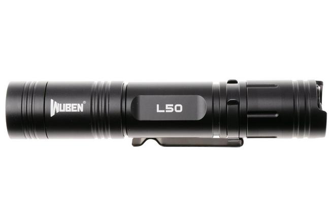 Afbeelding voor Wuben L50 Black, oplaadbare tactische EDC-zaklamp, 1200 lumen