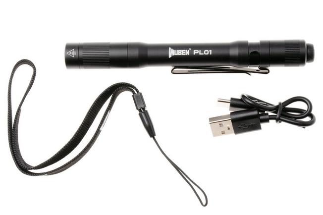 Afbeelding voor Wuben PL01 Black, oplaadbare EDC-penlight, 650 lumen