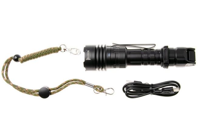 Afbeelding voor Wuben T1 Black, oplaadbare tactische outdoorzaklamp, 2000 lumen