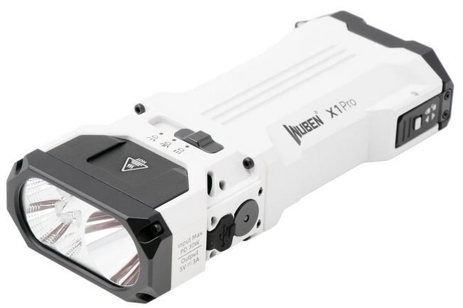 Afbeelding voor Wuben X1Pro White, oplaadbare fiets- en EDC-zaklamp en powerbank, 12.300 lumen