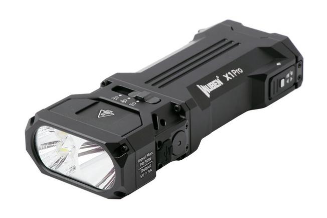 Afbeelding voor Wuben X1Pro Black, oplaadbare fiets- en EDC-zaklamp en powerbank, 12.300 lumen