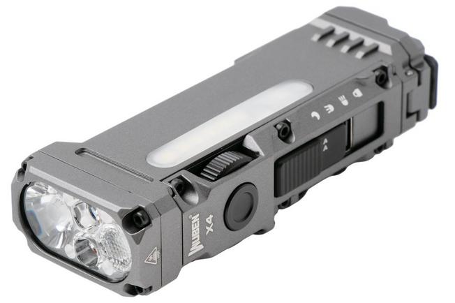 Afbeelding voor Wuben X4 Grey, oplaadbare tactische fiets- en EDC-zaklamp, 1500 lumen