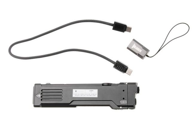 Afbeelding voor Wuben X5 1R Black, oplaadbare 3-in-1 tactische EDC-zaklamp met 365nm-UV-licht en groene laser, 1300 lumen