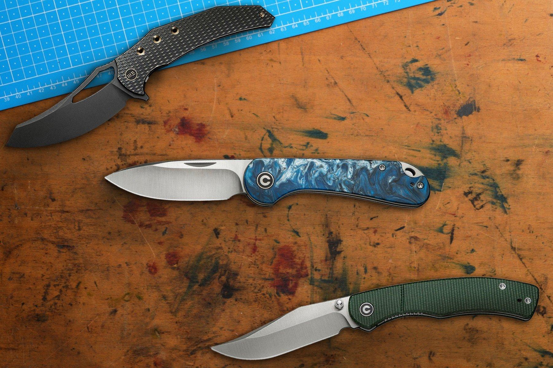 CIVIVI Clingman, CIVIVI Elementum Slip Joint, WE Knife Epaulette