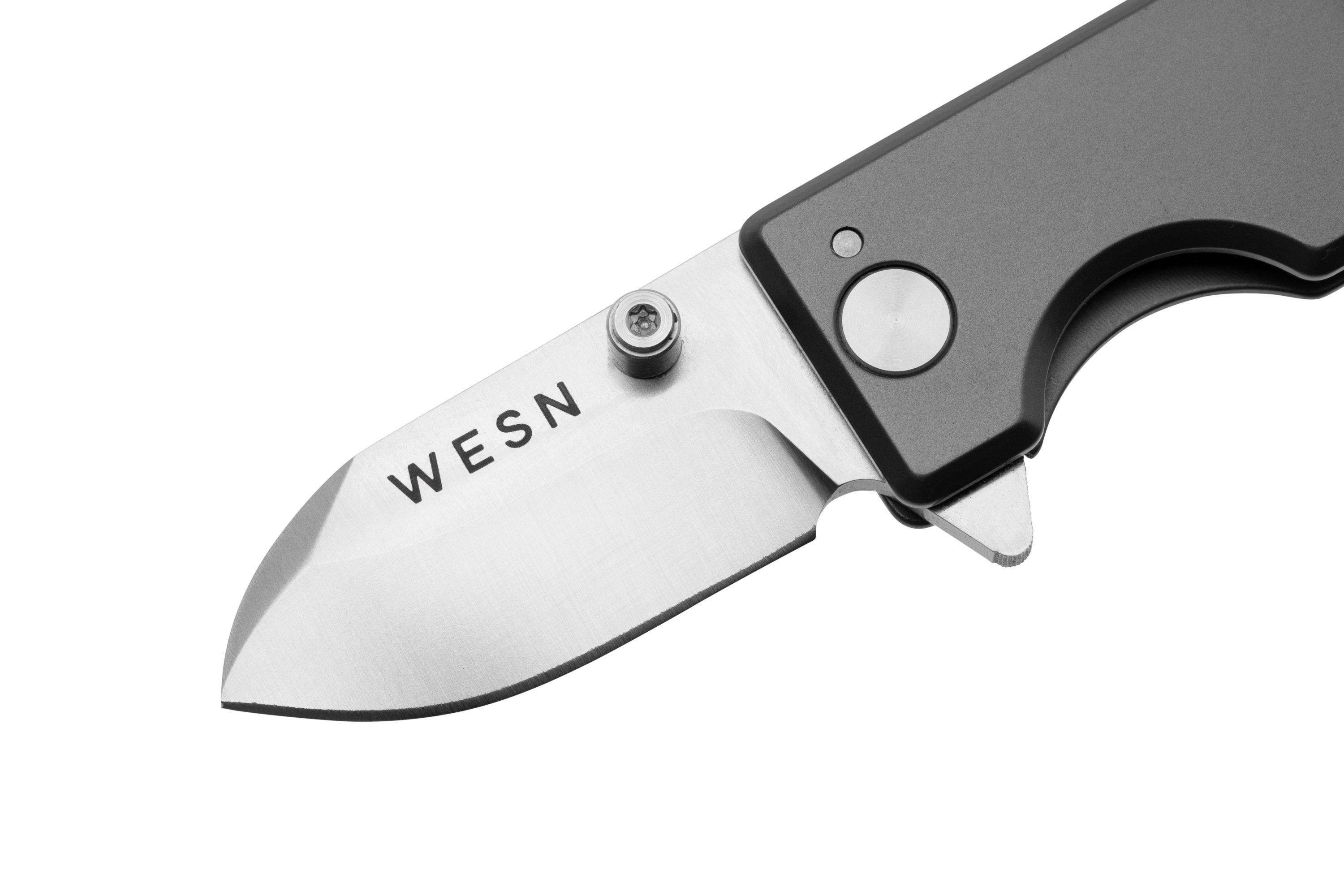 WESN Microblade SN010, D2, Titanium, pocket knife Advantageously