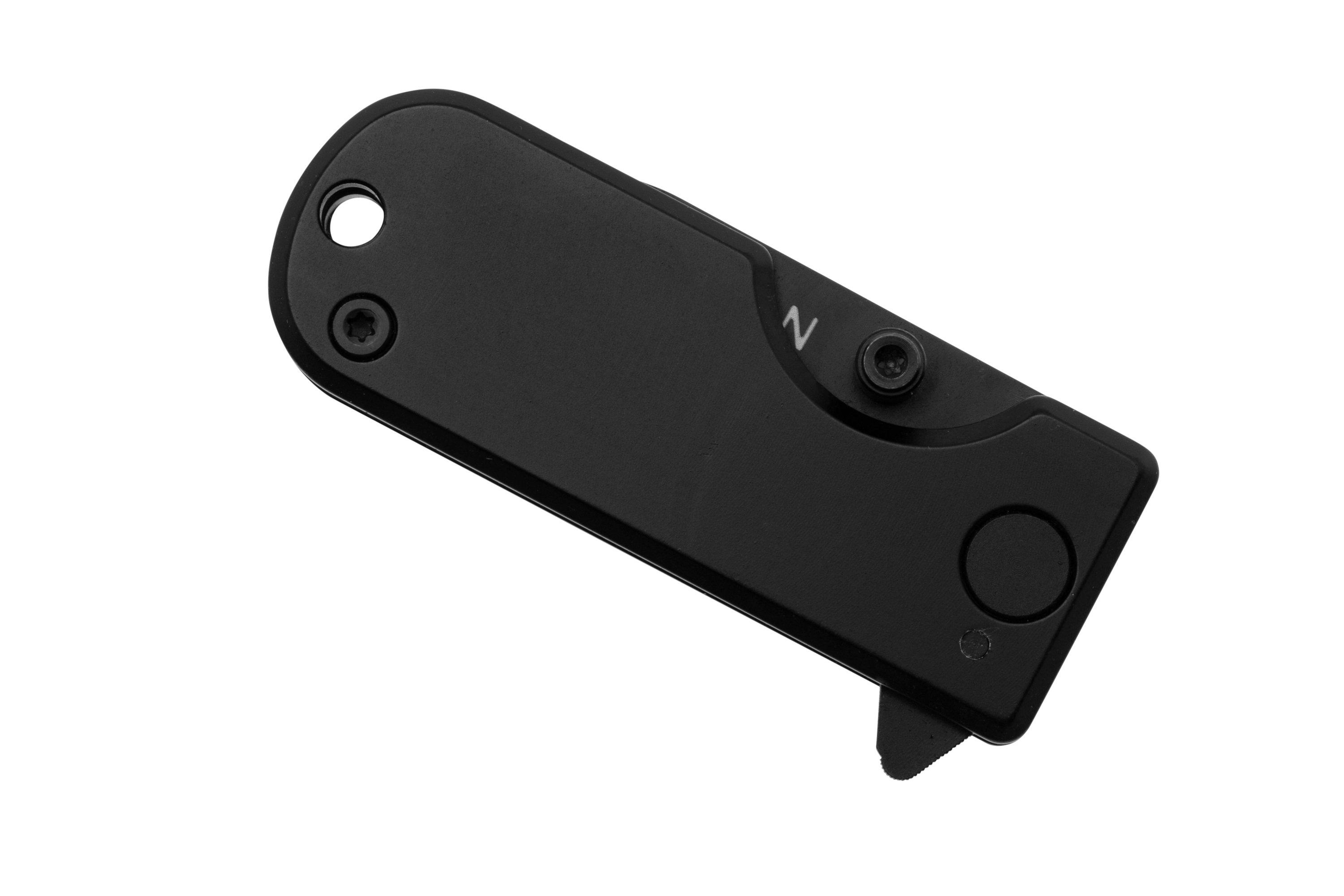 WESN Microblade Blacked Out SN01-2, D2, Titanium, pocket knife