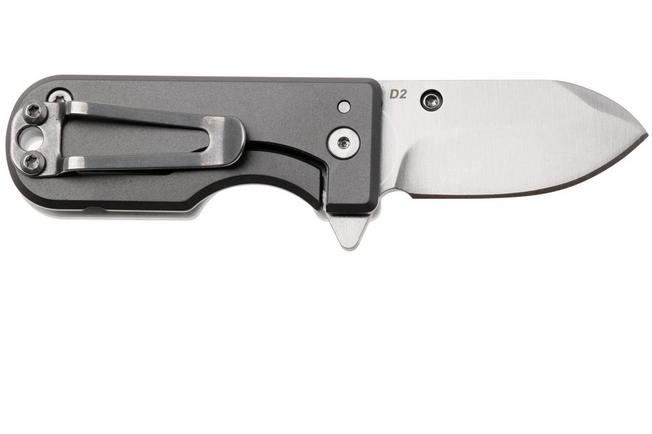 Bild für WESN Microblade SN01-53 Satin D2, White G10, Gray Titanium, Taschenmesser