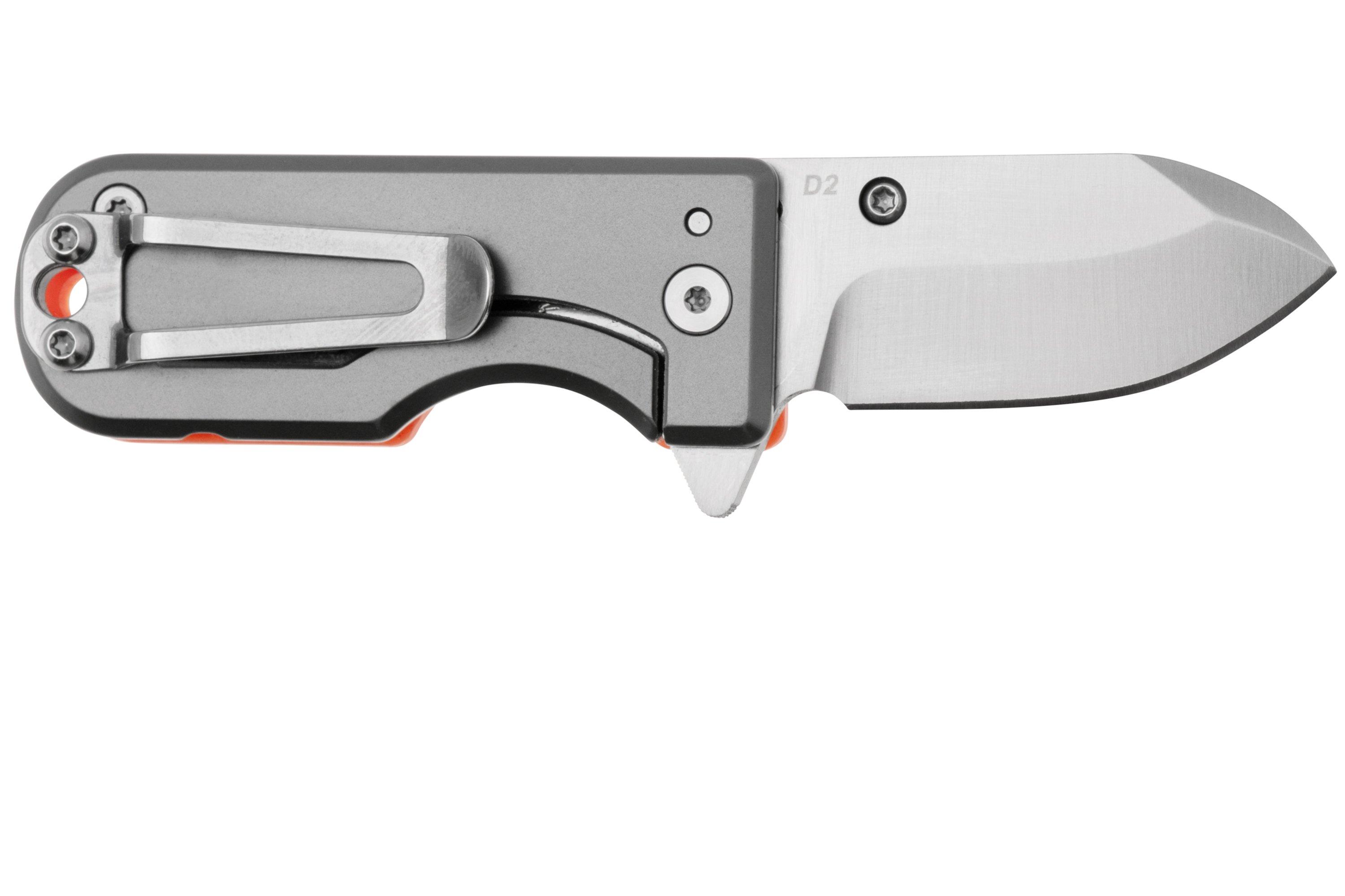 WESN Microblade SN015 Salmon G10, Titanium, pocket knife