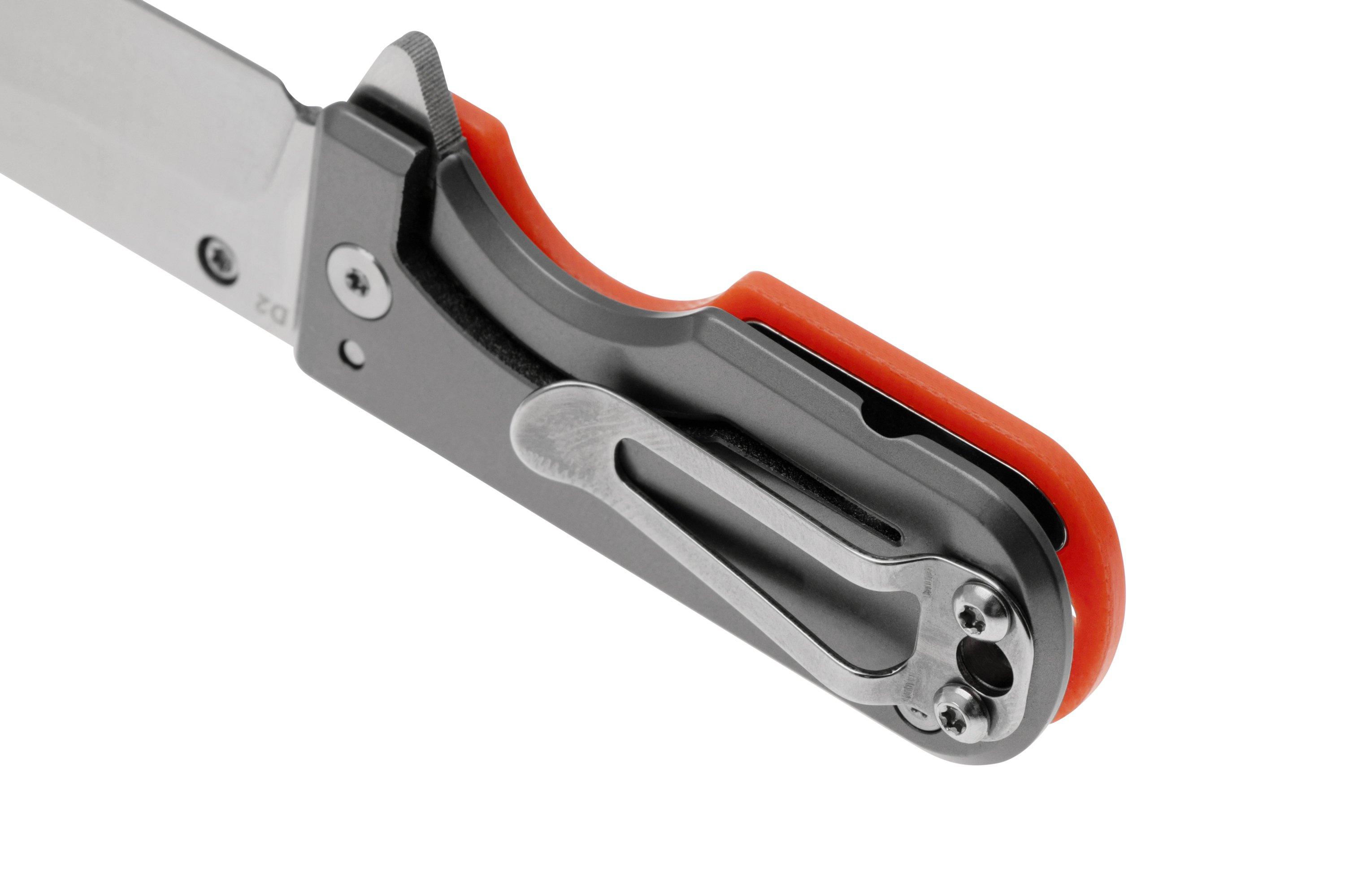 WESN Microblade SN015 Salmon G10, Titanium, pocket knife