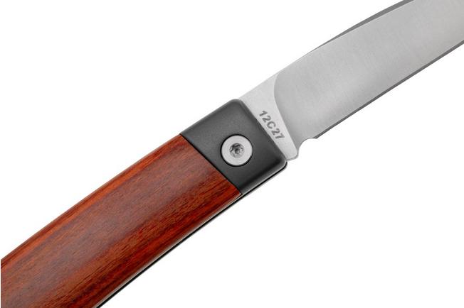 WESN Henry SN07-0, 14C28N, Cherry Wood, slipjoint pocket knife 