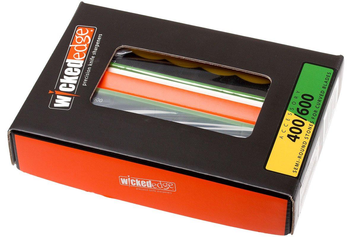 Wicked Edge Ceramic Stones for Curved Blades, 400/600 Advantageously