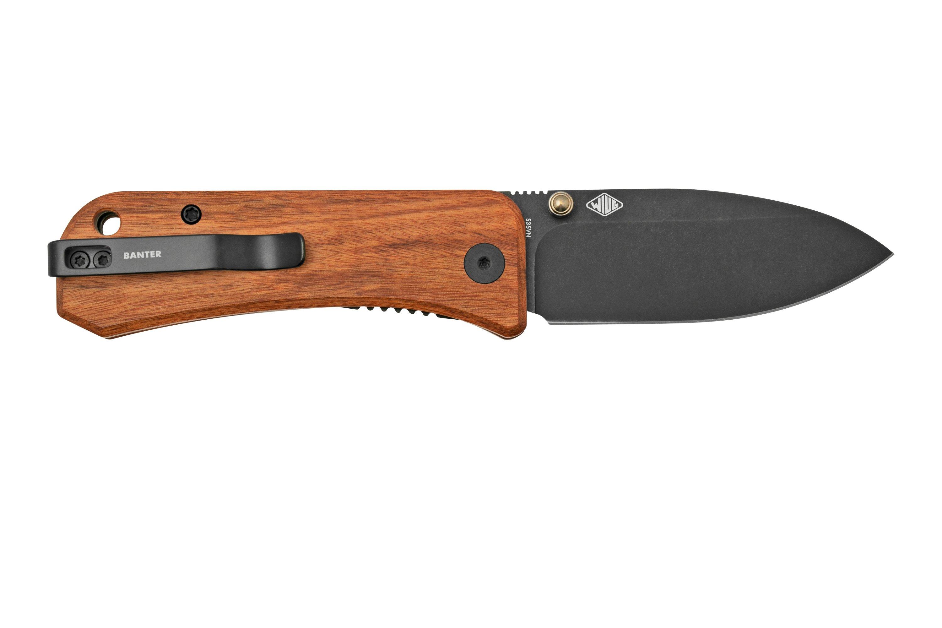 WE Knife Banter, 2004K, Cuibourtia Wood, S35VN pocket knife, Ben