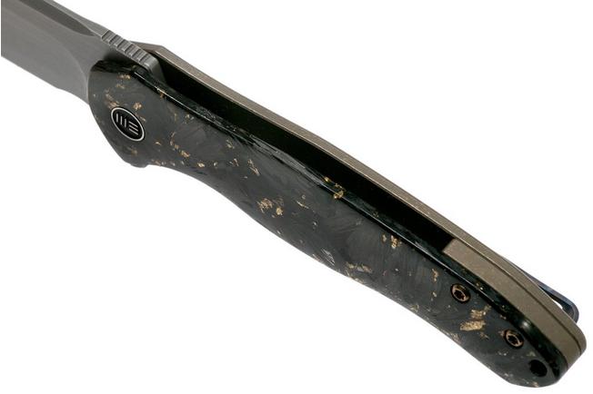 Bild für WE Knife Kitefin 2009A Gold Shredded Carbonfiber Limited Edition Taschenmesser
