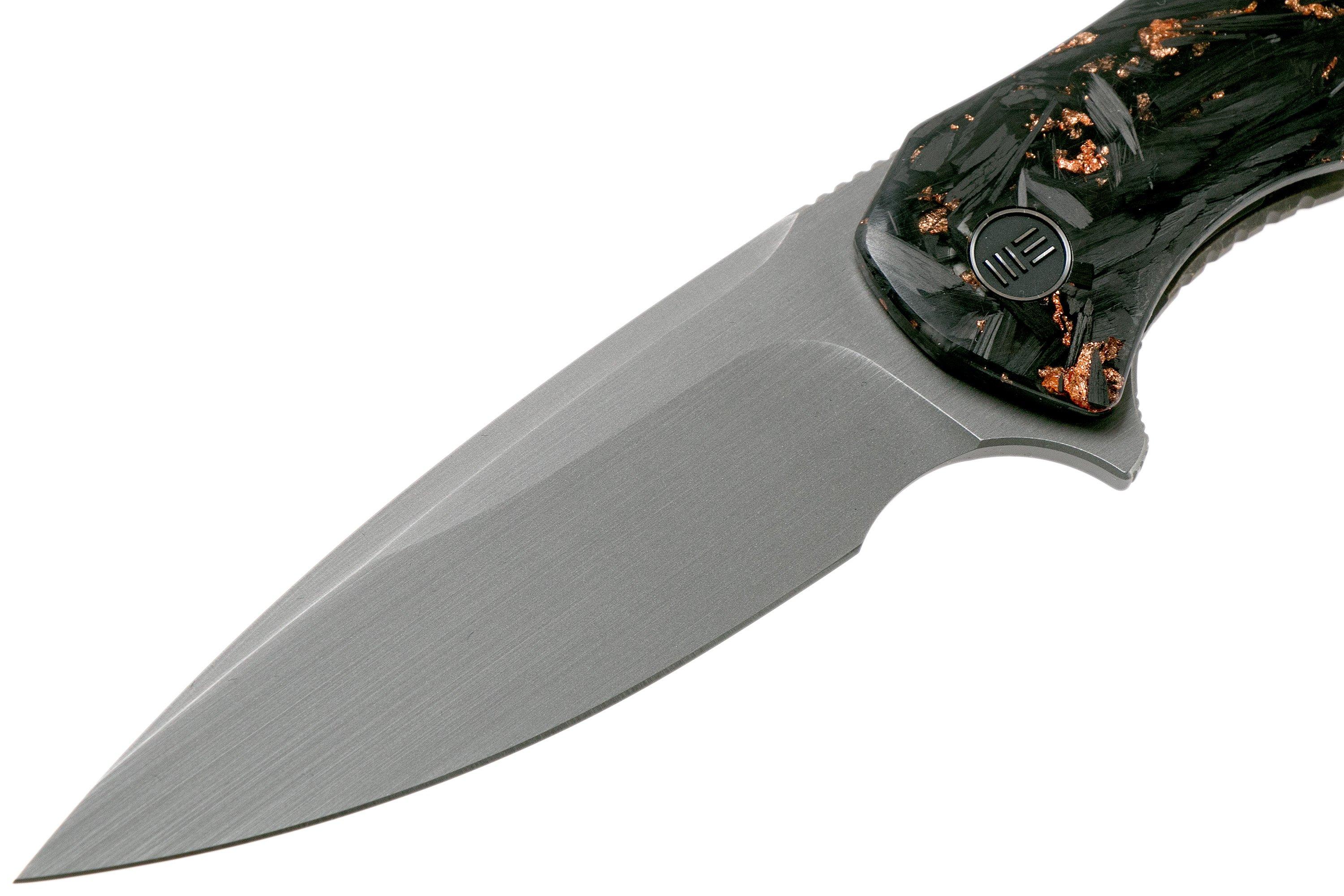 WE Knife Kitefin 2009B Copper Shredded Carbon fibre Limited Edition