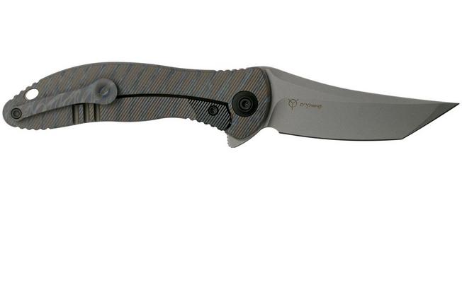Imagen para WE Knife Mini Synergy Tanto 2012C Tiger Stripe navaja, Jim O'Young design
