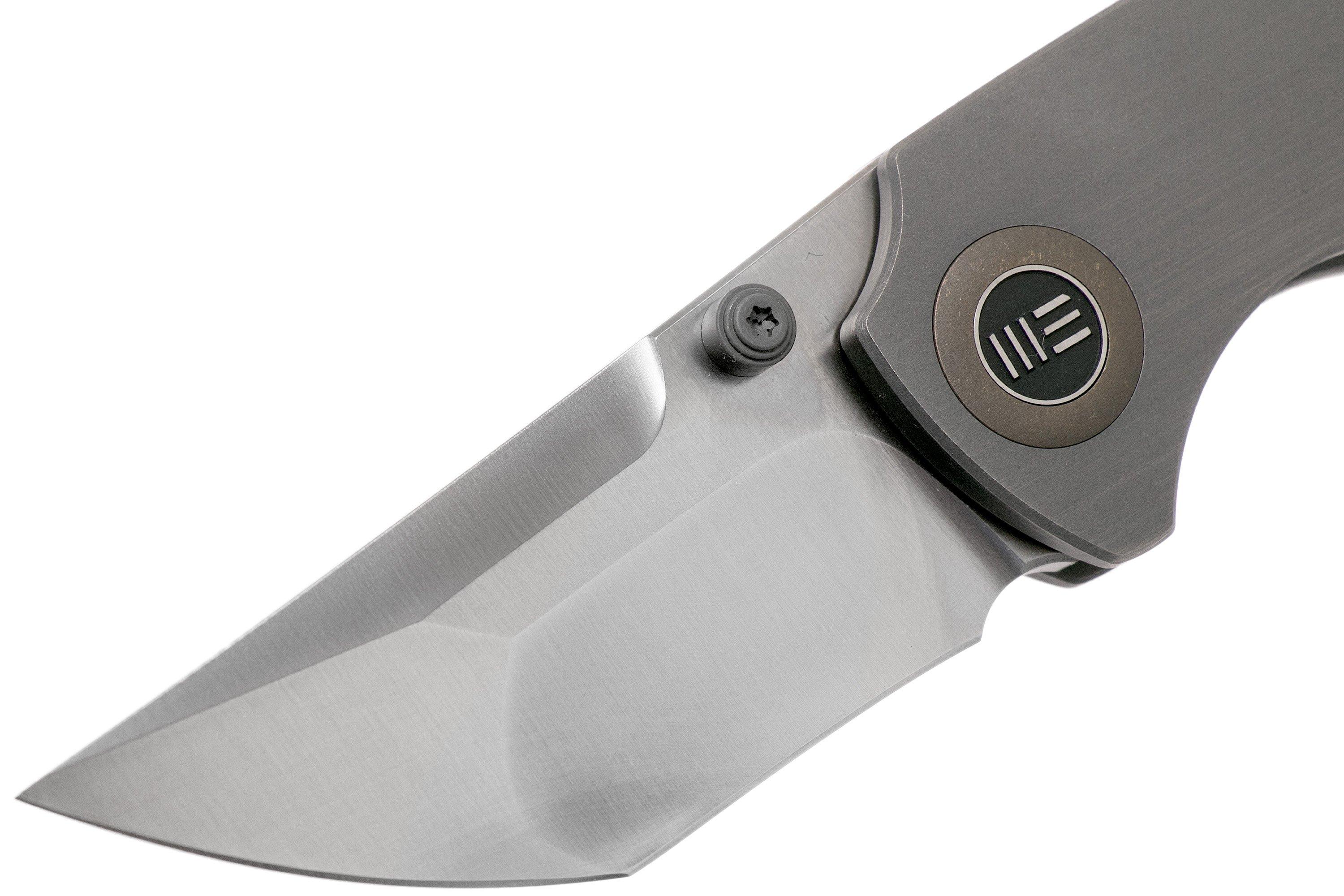 WE Knife Thug 2103A Satin, Gray Titanium zakmes, Matt Christensen