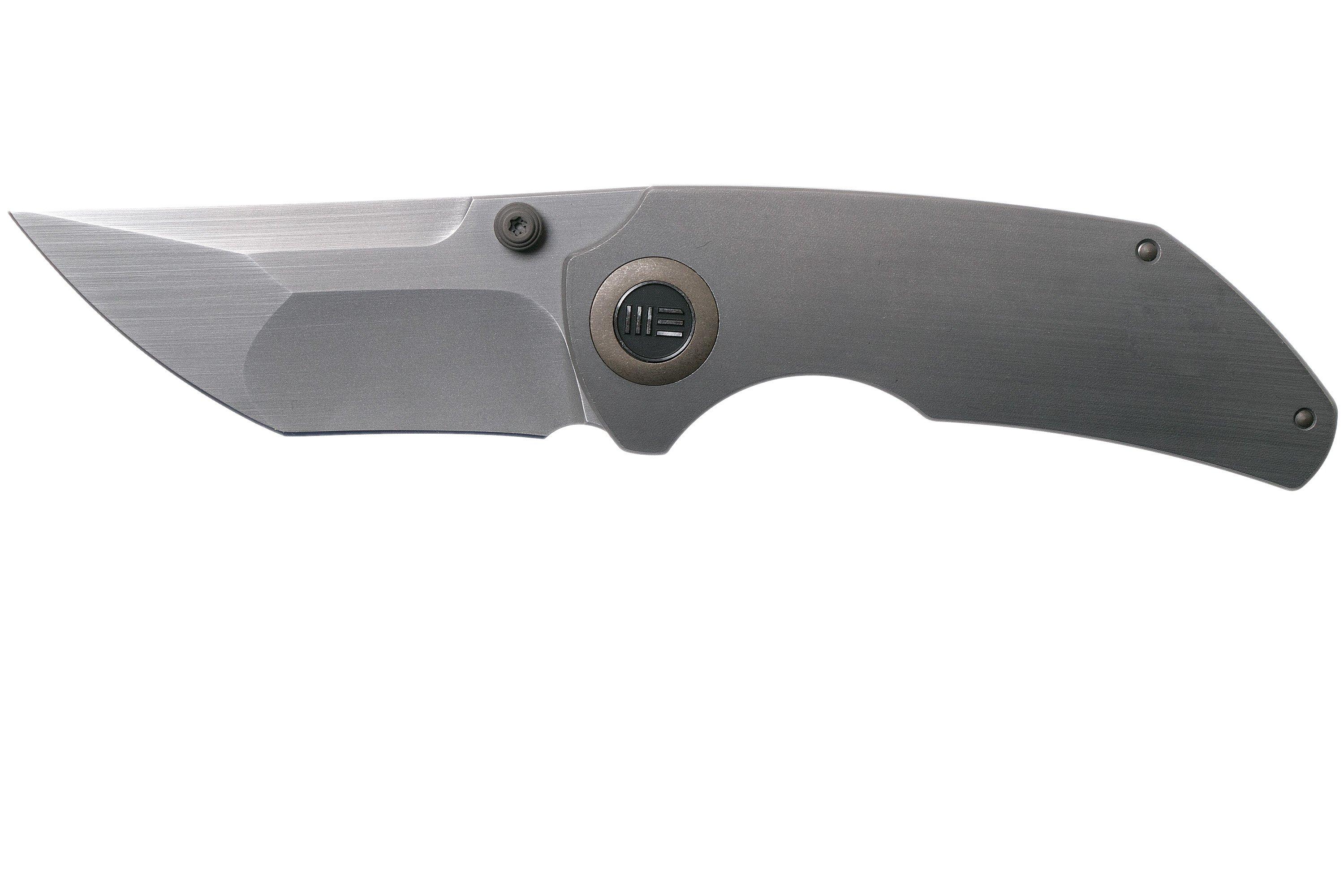 WE Knife Thug 2103B Gray Hand Rubbed, Gray Titanium zakmes, Matt