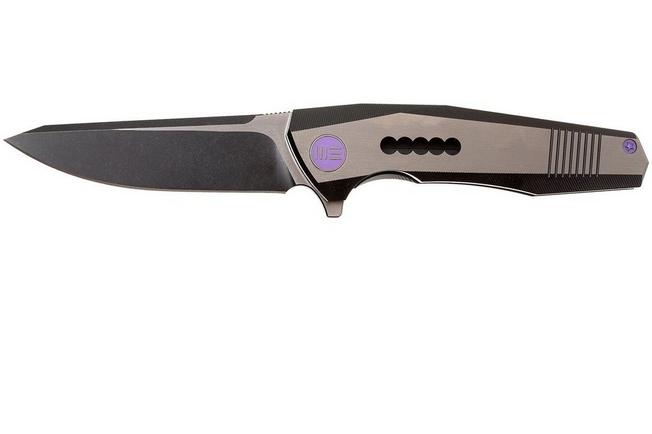 Image for WE Knife 603A, droppoint, blackwash/gesatineerd