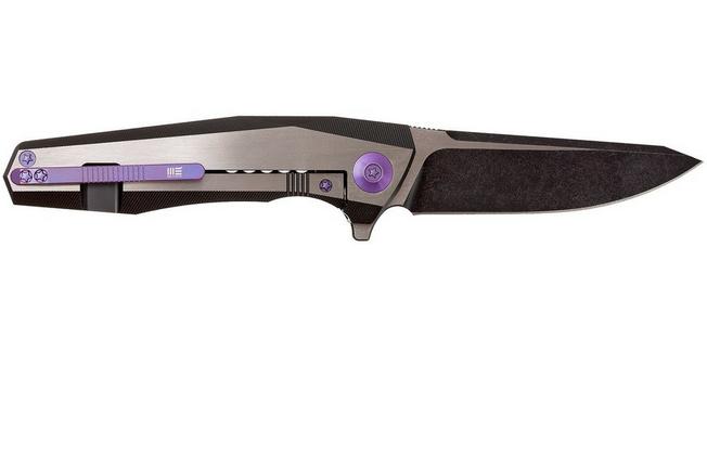 Image for WE Knife 603A, droppoint, blackwash/gesatineerd