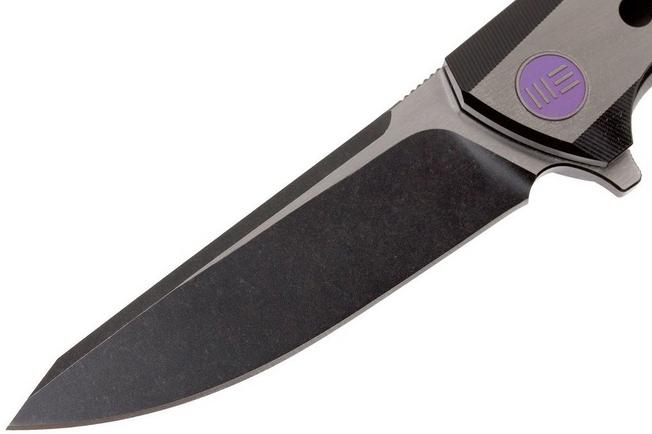 Image for WE Knife 603A, droppoint, blackwash/gesatineerd