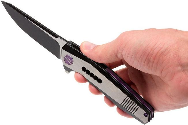 Image for WE Knife 603A, droppoint, blackwash/gesatineerd