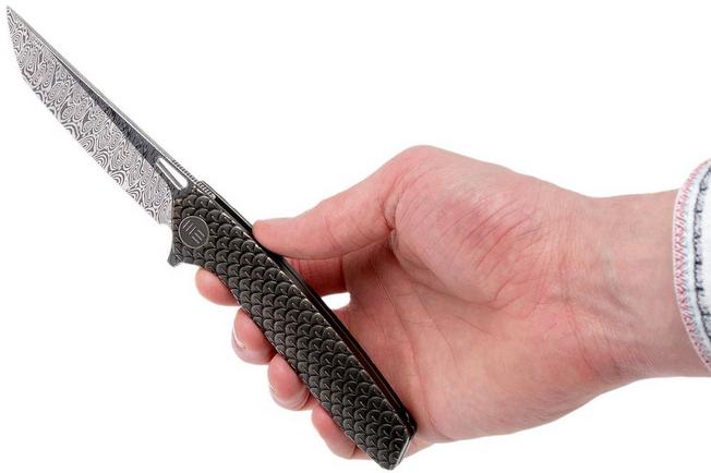 Image for WE Knife 604DST Damasteel Limited Edition tanto pocket knife