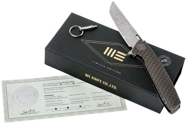 Image for WE Knife 604DST Damasteel Limited Edition tanto pocket knife