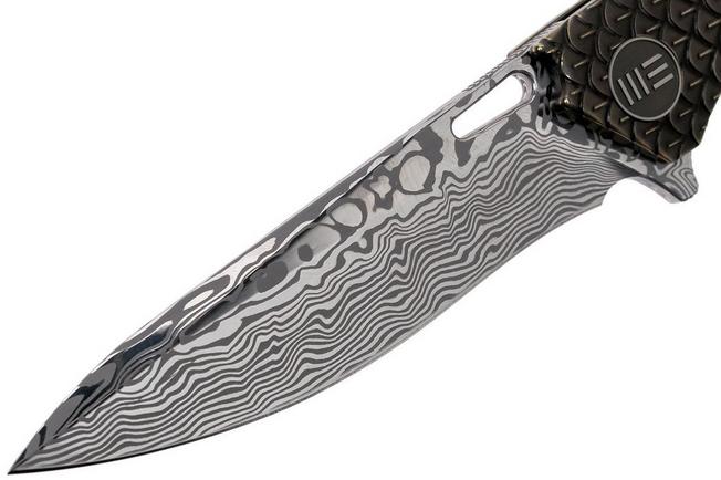 Image for WE Knife 604DS Damasteel Limited Edition drop point pocket knife
