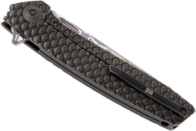 Image for WE Knife 604DS Damasteel Limited Edition drop point pocket knife