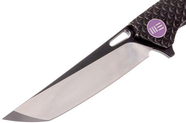 Image for WE Knife 604F tanto pocket knife black, satin finish/blackwash