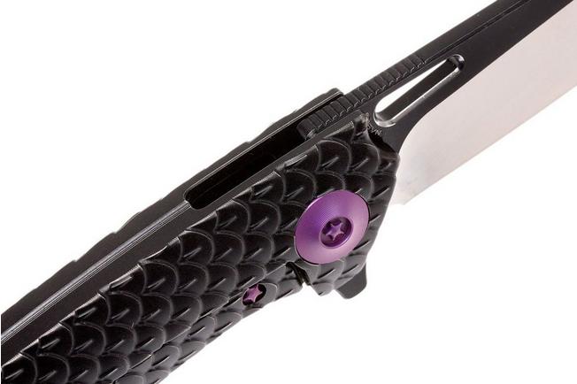 Image for WE Knife 604F tanto pocket knife black, satin finish/blackwash