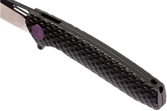 Image for WE Knife 604F tanto pocket knife black, satin finish/blackwash