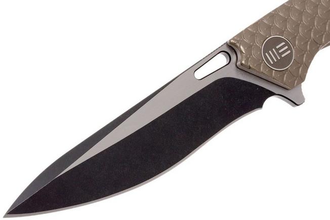 Image pour WE Knife 604L droppoint couteau de poche bronze, blackwash/satiné