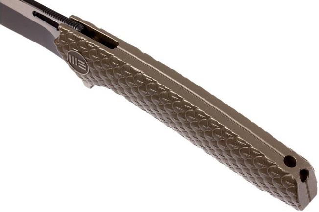 Image pour WE Knife 604L droppoint couteau de poche bronze, blackwash/satiné