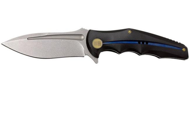 Image for WE Knife 608H, droppoint pocket knife, blackwash