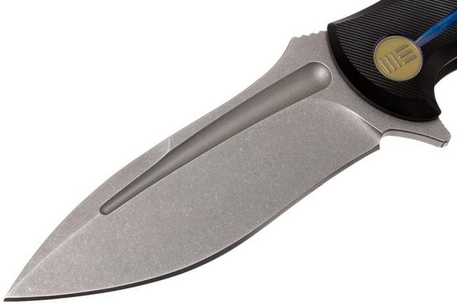Image for WE Knife 608H, droppoint pocket knife, blackwash