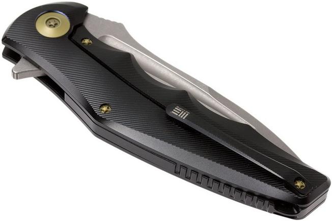Image for WE Knife 608H, droppoint pocket knife, blackwash