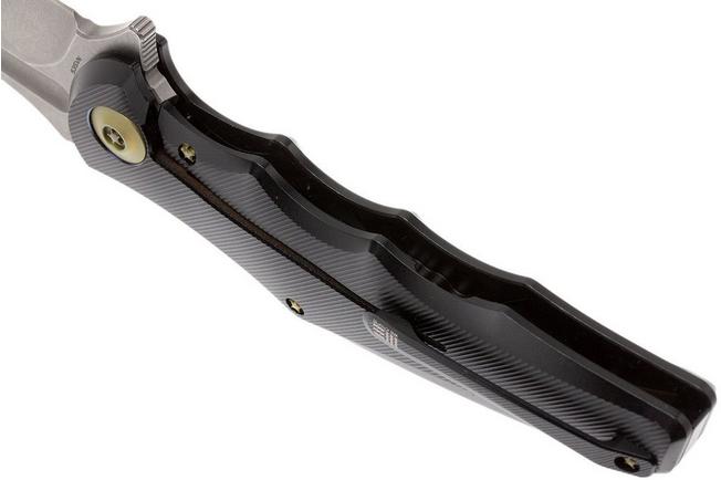 Image for WE Knife 608H, droppoint pocket knife, blackwash