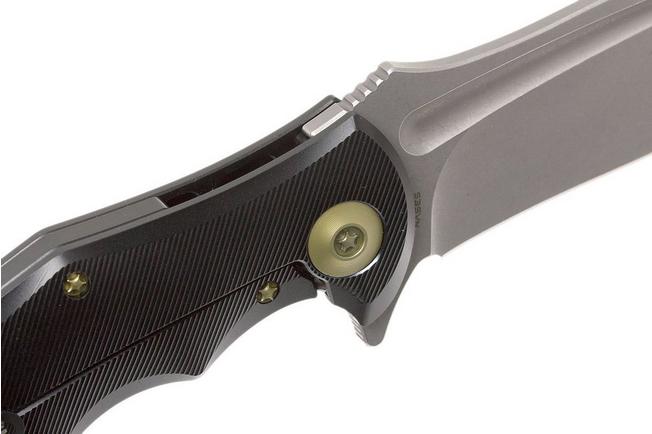 Image for WE Knife 608H, droppoint pocket knife, blackwash