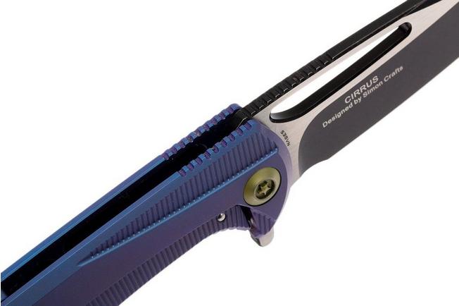Afbeelding voor WE Knife 615C Cirrus zakmes, droppoint, blackwash/gesatineerd