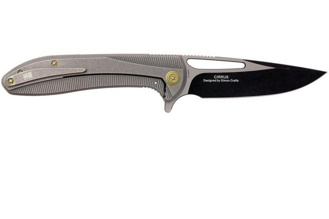 Bild für WE Knife 615H Cirrus Taschenmesser, droppoint, blackwash/satiniert