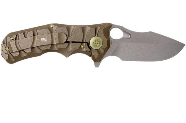 Image for WE Knife 619H pocket knife, stonewash/satin, bronze