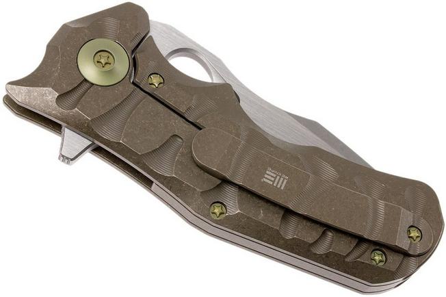 Image for WE Knife 619H pocket knife, stonewash/satin, bronze